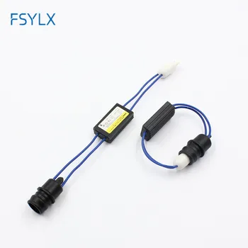 FSYLX 2 ks T10/T15 W5W 194 LED dekodér bez Chýb zakončovací Odpor Vedenia Výstražné Blikajúce Canceller Adaptér zásuvky držiteľ
