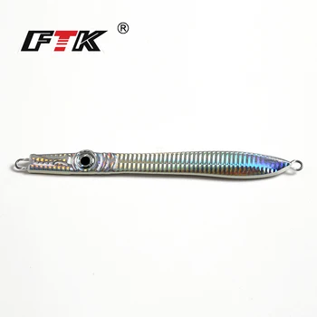 FTK Značky 1PC 2 farby 200 g 200 mm Viesť rýb, Kovové Paillette Nôž Wobbler Umelé Rybárske Lure