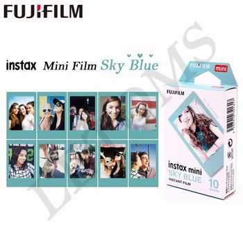 Fujifilm Fuji 20 listov Instax Mini Sky Blue + Prúžok Okamžité Film photo papier pre Instax Mini mini 8 7 25 50-tych 90 9 Fotoaparát