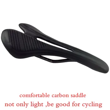 Full Carbon Fiber Požičovňa Sedlo Priedušný Komfort Cyklistické Sedadlo Mtb Cestných Bicyklov Sedle Bicykla Časti vankúš 3 k dokončiť