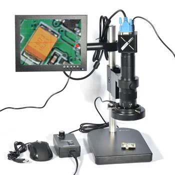 Full HD 1080P Mikroskopom Priemyselná Kamera VGA Mikroskopom Kamera+60 LED Svetlo+180X C-mount Objektív+8