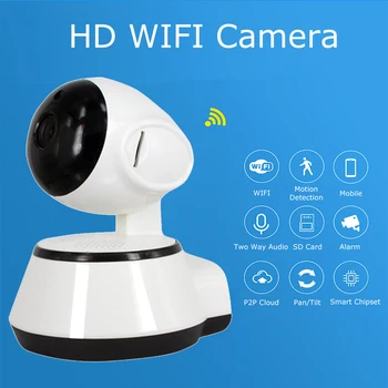 Full HD 720P Mini IP Kamera CCTV Krytý Bezdrôtová Wifi IP Kamera P2P Bezpečnostného Dohľadu Kamery IP Nočné Videnie IR Baby Monitor