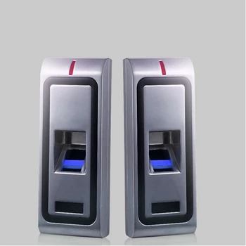 Full metal Odtlačkov prstov Biometrické prístupový systém rfid reader dvere access control +5 ks id karta +5 ks id kľúčenky