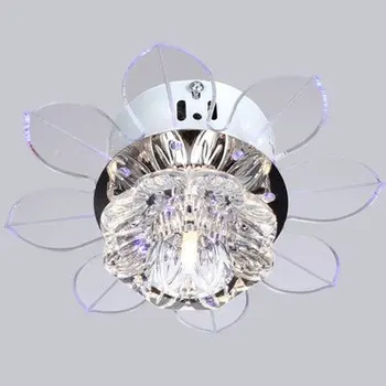 FUMAT Crystal Stropné Svietidlo Moderného Lotus Lampa Chodby, Schody Foyer Obývacia Izba, Kuchyňa Svetlá, Ventilátor Tvar Kryštálu Stropné Svetlá