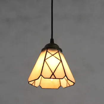 FUMAT vitráže Svetlá Európskeho Umenia Sklenené Tienidlo Kuchyňa Obývacia Izba Osvetlenie Pre Jedáleň LED Dekor Prívesok Svetlá