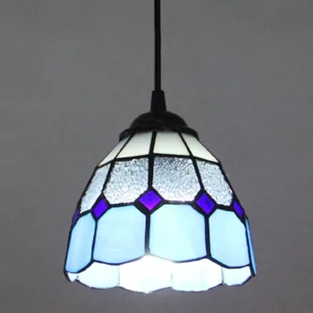 FUMAT vitráže Svetlá Európskeho Umenia Sklenené Tienidlo Kuchyňa Obývacia Izba Osvetlenie Pre Jedáleň LED Dekor Prívesok Svetlá