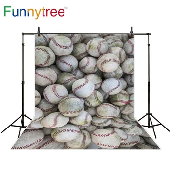 Funnytree kulisu pre photo studio opustené baseball loptu šport pozadí photocall photobooth vytlačené fotografie prop