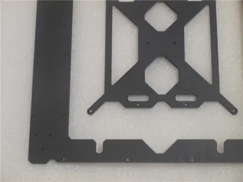 Funssor Reprap Prusa i3 MK2 Klon hliníkové Single frame +kúrenie posteľ 6mm hrúbka čierna farba, CNC vyrobené
