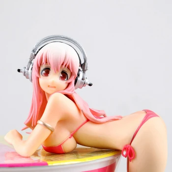 FURYU SONICO Akcie Obrázok Super Sonic Plavky Ver.Sexy PVC Anime Obrázok Bikini Sexy Dievča Akcie Obrázok Kolekcia 15 cm WX024A