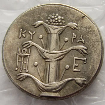 G(34) Zriedkavé Starovekej gréckej Striebro Didrachm Mince z Kyrene - 308 BC Kópie Mincí veľkoobchod