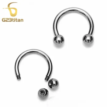 G23titan G23 Titán Kruhové Činku Nos Krúžky & Klincami Piercing ombligo Šperky SGS Certifikácia