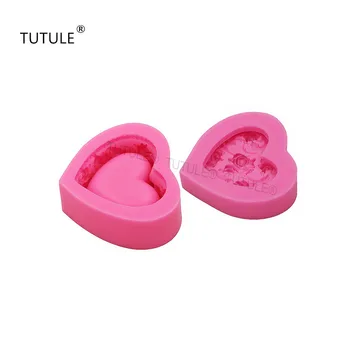 Gadgets - Rose Šperky Box Flexibilné Silikónové Formy Candy ChocolateMold-Mydlo, Ílu Polyméru - Plastové Formy