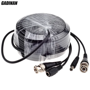 GADINAN BNC Kábel 5M/10M/15M/20M/30 M/40 M/50 M Voliteľné CCTV Kábel Video Výstup DC Konektor Kábel pre AHD/Analógový BNC Systém DVR Auta