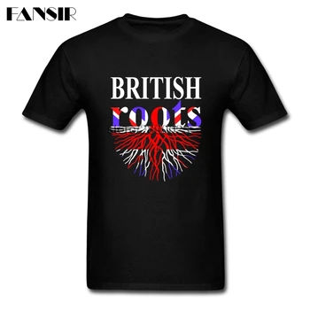 Geek, Košele Mužov Vlastné Bavlna Krátky Rukáv Britské Korene Vlajka Anglicka Rodina, Oblečenie, Muži T-shirt