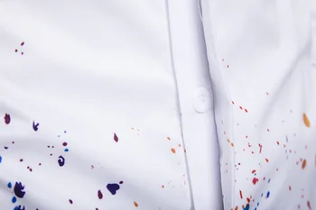 Geek, Psychedelic Splash Atrament 3D Vytlačené Tričko Mužov 2017 Dizajn Značky Košieľka Homme Bežné Slim Fit Módne Pánske Košele Camisetas