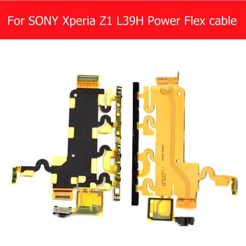 Geniune Doske & power & Volume & Mikrofón Flex kábel na Sony Xperia Z1 L39h C6902 C6943 C6903 C6906 mobilný telefón časti