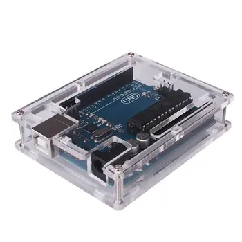 Glyduino Box pre Arduino Uno R3 Priehľadný Kryt Prípade Chránič Shell