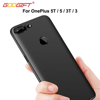 GodGift OnePlus 5T Prípade Silikónový Kryt Luxusné Matné OnePlus 3T Prípade Mäkký Kryt Pre OnePlus 5 / 3 Ochrana Telefónu puzdro