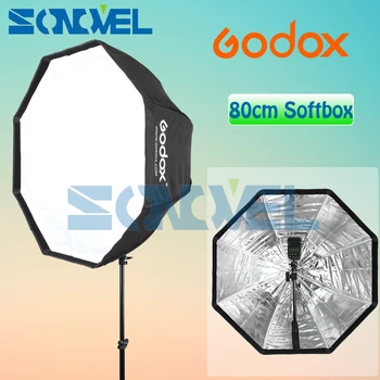 Godox Prenosné Octagon Softbox 80 cm 31.5 palcový Dáždnik Paraple Reflektor Flash light Softbox pre Foto Štúdio Blesk Speedlight