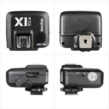 Godox X1R-N 2.4 G Bezdrôtový Flash Trigger Prijímač Pre Nikon DLSR D800 D3 D3X D2X D2H D1H D1X D700 D300 D100 D200 D850 D810 D750