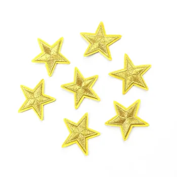 Gold Star Žehlička Na Patche Pre Oblečenie žehličky Na Nálepky Na Oblečenie Výšivky Appliques Na Odev DIY Odznak Šitie Dodávateľa