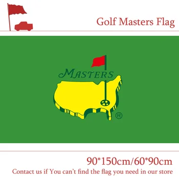 Golfový Masters Vlajka 3ftx5ft Banner Polyester Vlajka 90*150 cm/60*90 cm