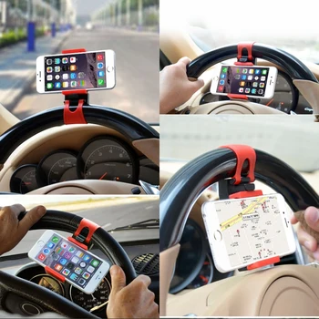 GPS Auto Volant Držiaka Telefónu, Prejdite Stenu Stojan, puzdro Pre iPhone SE 5S 6 6S Plus Pre Samsung S7 S6 okraji S5