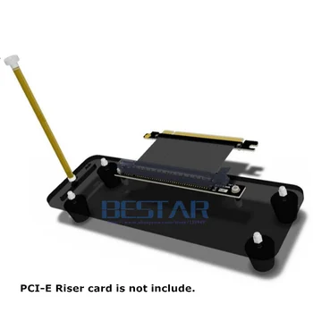 Grafické Karty Stojan, DIY ATX prípade PCI-E externé vstavaný stojan Upevnenie na stenu pre pcie x1 x4 x16 stúpačky kábel R L verzia