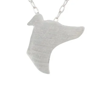 Greyhound náhrdelník, Chrty kúzlo Greyhound šperky Greyhound siluetu - Pokovovanie Silver/gold psa náhrdelník psa šperky darček