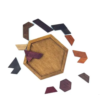 Grownups Deti Hračky Geometrického Tvaru Drevené Puzzle Montessori Vzdelávacích hračiek 3D skladačka Puzzle, hračky pre Deti,