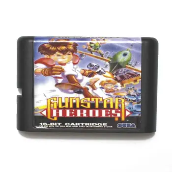 Gunstar Hrdinovia 16 bit MD Hra Karty Pre Sega Mega Drive Pre Genesis