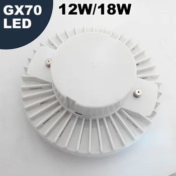 GX70 LED lampa 12W 18W LED Žiarovka ac 110v 220v 230v 240v pozornosti Teplá biela Studená biela 45pcs smd2835 led svetlo