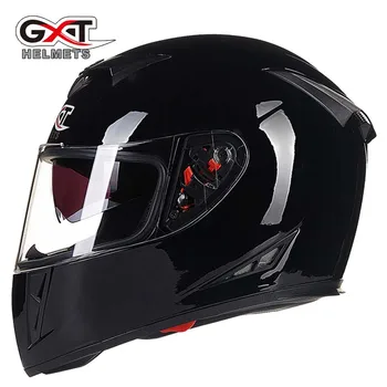 GXT biela červená Lebka motocross plnú tvár Prilba, motocykel, MOTO elektrický bicykel bezpečnosti headpiece