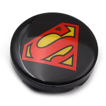 Gzhengtong 4pc/veľa 56mm Superman Logo Auta Znak Kolesa Centrum Hub Spp Rim Odznak Zahŕňa 5JA601151A Black Scorpion Kolesa Čiapky