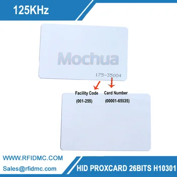 H-I-D karty 1326 RFID Smart Karty 125KHz 26Bit pre riadenie prístupu Formát H10301