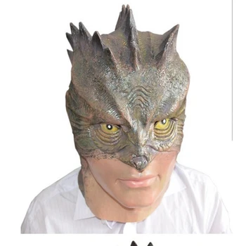 Halloween Lizard-Man Latexovú Masku Plnú Tvár Simulácie Zvieracích Gumové Masky Maškaráda Strany Cosplay Kostým Rekvizity Dospelých Veľkosť
