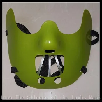 Halloween Party Cosplay tému filmu --Ticho Jahniat --Oceľové zuby Hannibal lecter PVC maska doprava zadarmo