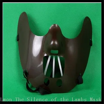 Halloween Party Cosplay tému filmu --Ticho Jahniat --Oceľové zuby Hannibal lecter PVC maska doprava zadarmo