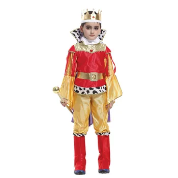Halloween Purim Karneval Kráľ, Princ Kostým pre Chlapca Chlapcov Deti Deti Fantasia Infantil Cosplay Oblečenie Set sa