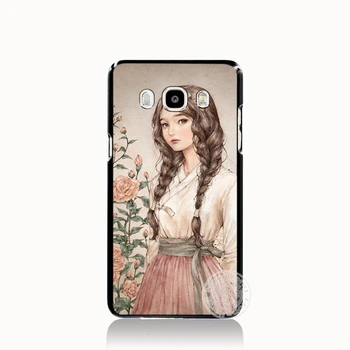 HAMEINUO módne dievča s vínom pohár krytu telefón puzdro pre Samsung Galaxy J1 J2 J3 J5 J7 MINI ACE 2016