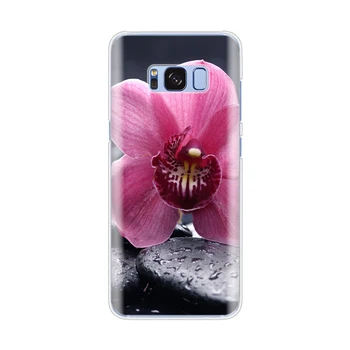 HAMEINUO Plochu, tapety, zadarmo kvet orchidey prípade mobilného telefónu kryt pre Samsung Galaxy S7 okraji PLUS S8 S6 S5 S4 S3 MINI