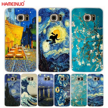 HAMEINUO Vincenta Van Gogha, Hviezdna Obloha Olej prípade mobilného telefónu kryt pre Samsung Galaxy S7 okraji PLUS S8 S6 S5 S4 S3 MINI