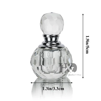 H&D Unqiue Crystal Ženy Jasné Parfum Fľašu Vyprázdniť Naplniteľné Kontajner Cestovné Parfum Kozmetické Zátka na Fľašu, Darčeky 1ML
