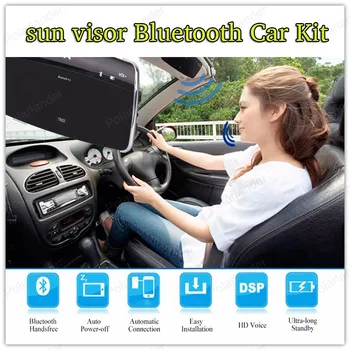 Hands-free komunikačný systém slnečná clona jemné klip mini auto-styling Bluetooth V4.1+EDR MP3 Prehrávač, Bezdrôtový Prijímač Hudba