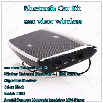 Hands-free komunikačný systém slnečná clona jemné klip mini auto-styling Bluetooth V4.1+EDR MP3 Prehrávač, Bezdrôtový Prijímač Hudba