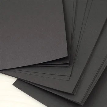 Harphia Notebook A6 A5 Čierna Náplň 40 listov Vnútorné papier 120 g kvality karty stránky Pevný Papier prázdne čierna