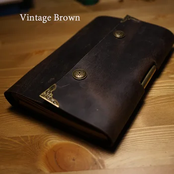 Hatimery B6 veľkosť pravej kože vestník cestovateľov notebook vintage pero klip štýl sprail zadarmo engrave lettters školské potreby