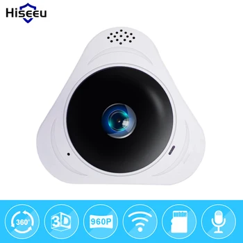 HD 960P 3D VR wifi FishEye IP kamera 360 stupeň Úplné Zobrazenie Mini CCTV Kamera 1.3 MP Siete Home Security Wi-Fi Fotoaparátu Panoramatické IR