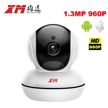 HD 960P IP Kamera WiFi 960P 1,3 MP CCTV Kamera, Bezdrôtové P2P Nové Mini Bezpečnostné kamery 140 stupeň Objektív Siete Cam
