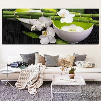HD Tlač Zelená Bamboo Orchid olejomaľba na Plátne Moderná Pohovka Stenu Pop Art pre Obývacia Izba Cuadros Dekorácie Plagáte bez rámu